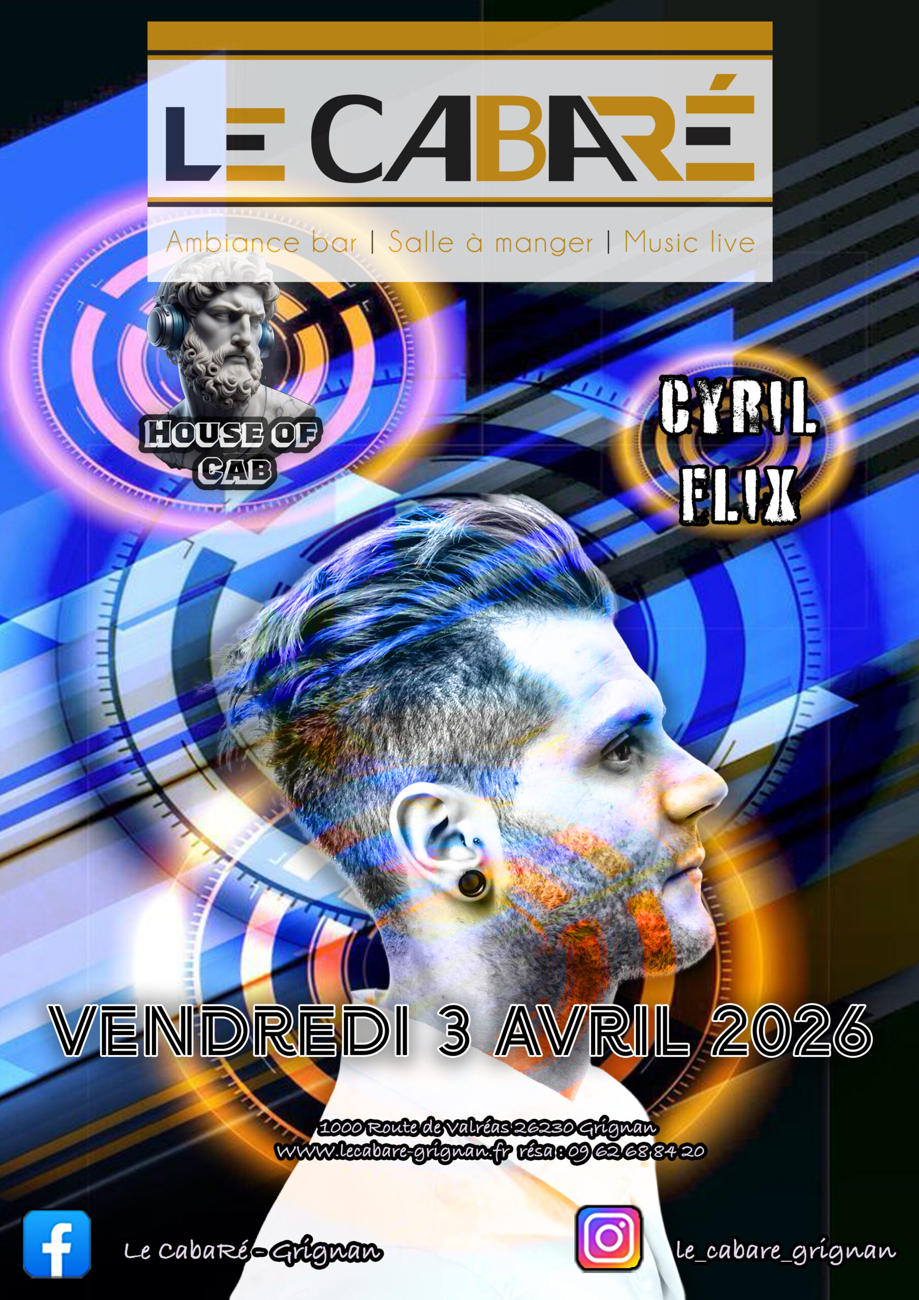 House Of Cab — Cyril Flix — Vendredi 3 avril