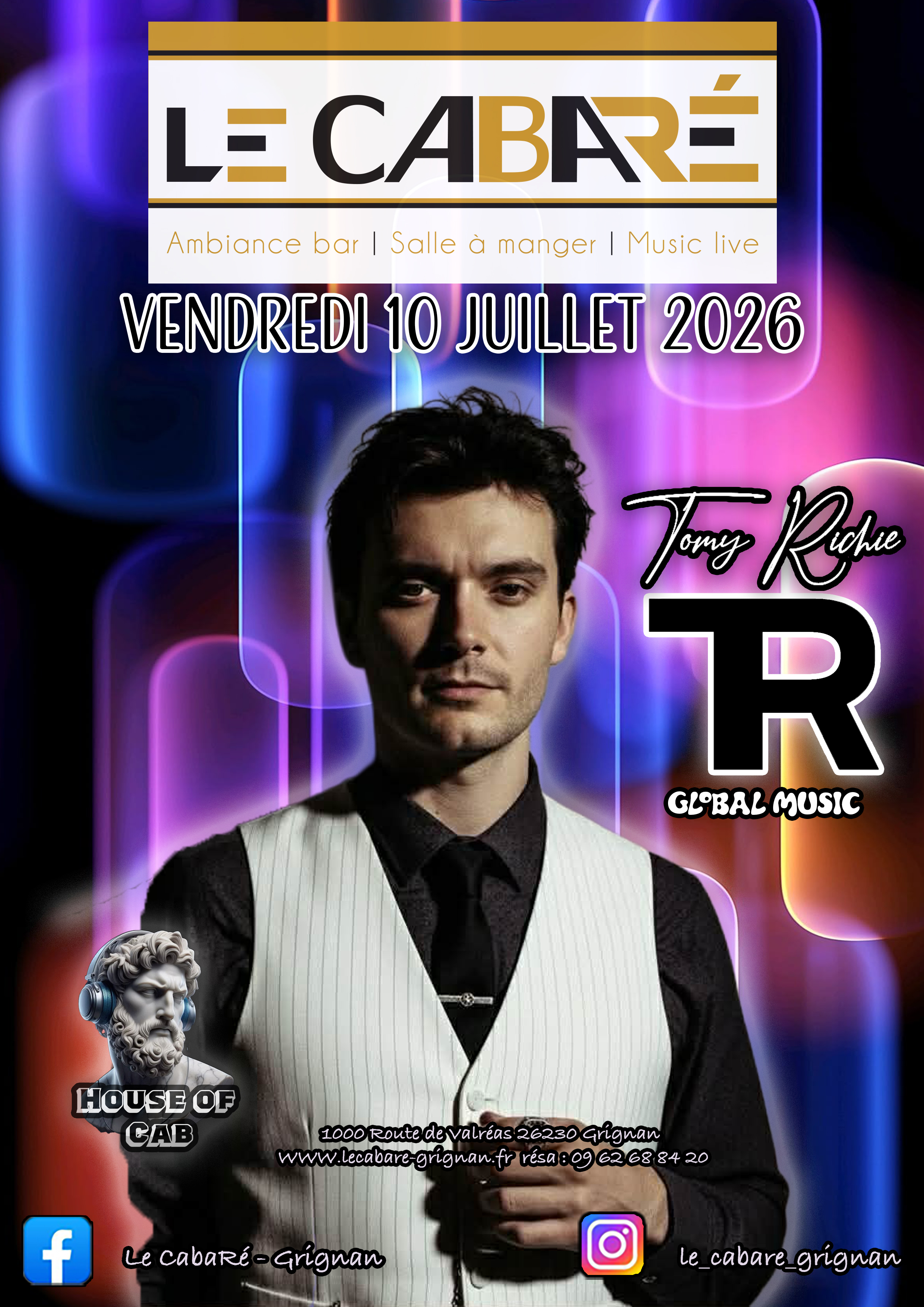 House Of Cab — Tomy Richie — Vendredi 10 juillet