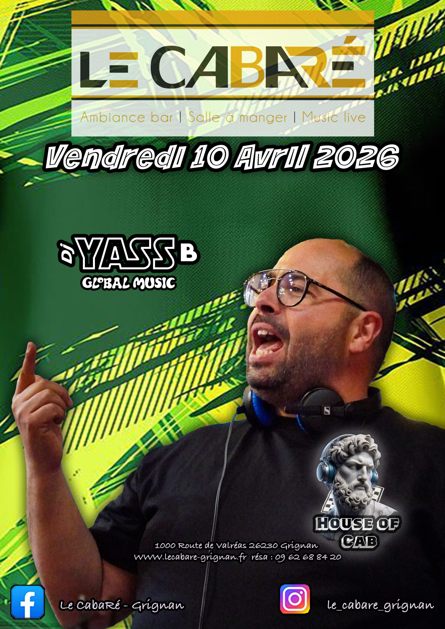 House Of Cab — DJ Yass B — Vendredi 10 avril