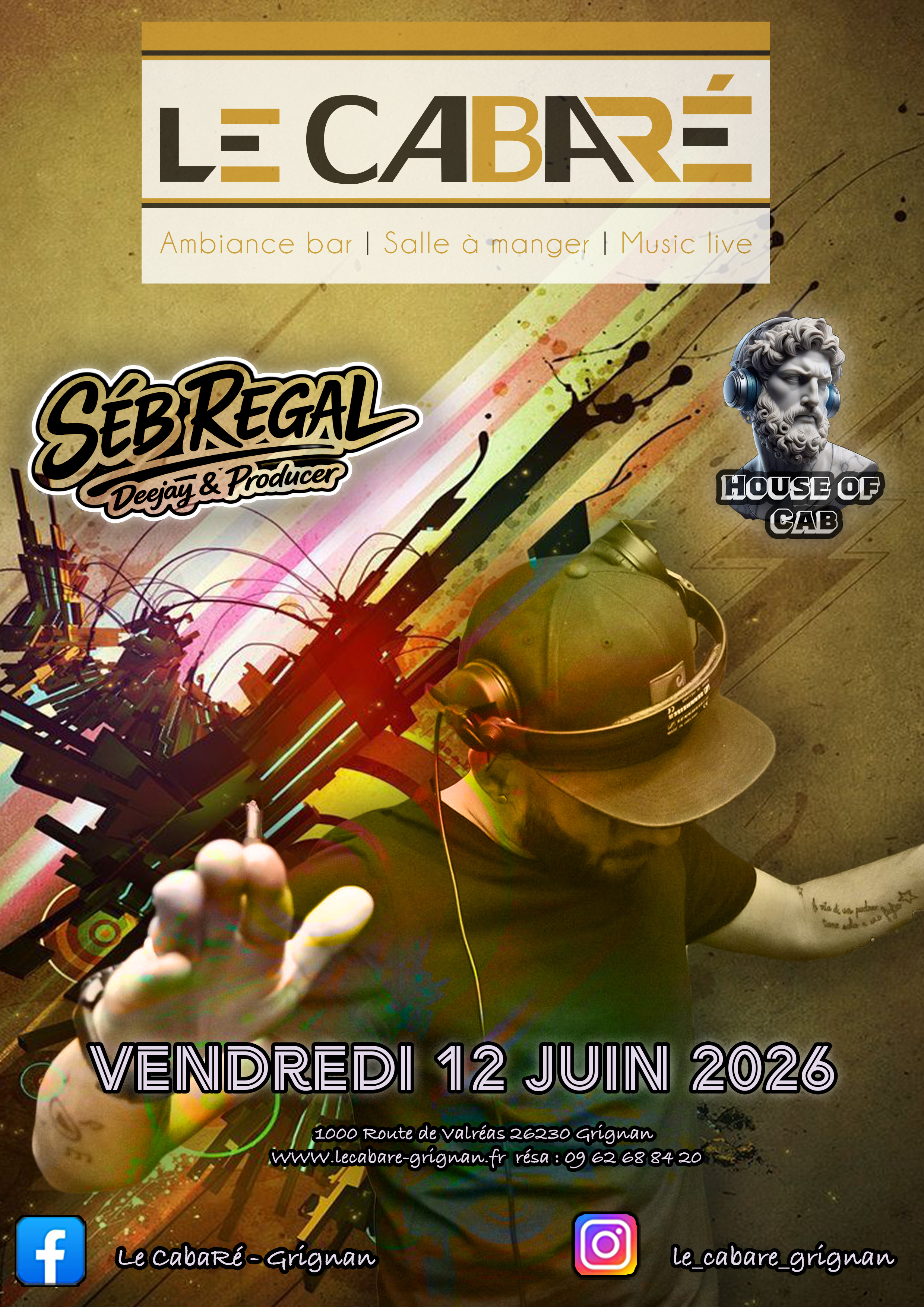 House Of Cab — Séb Regal — Vendredi 12 juin