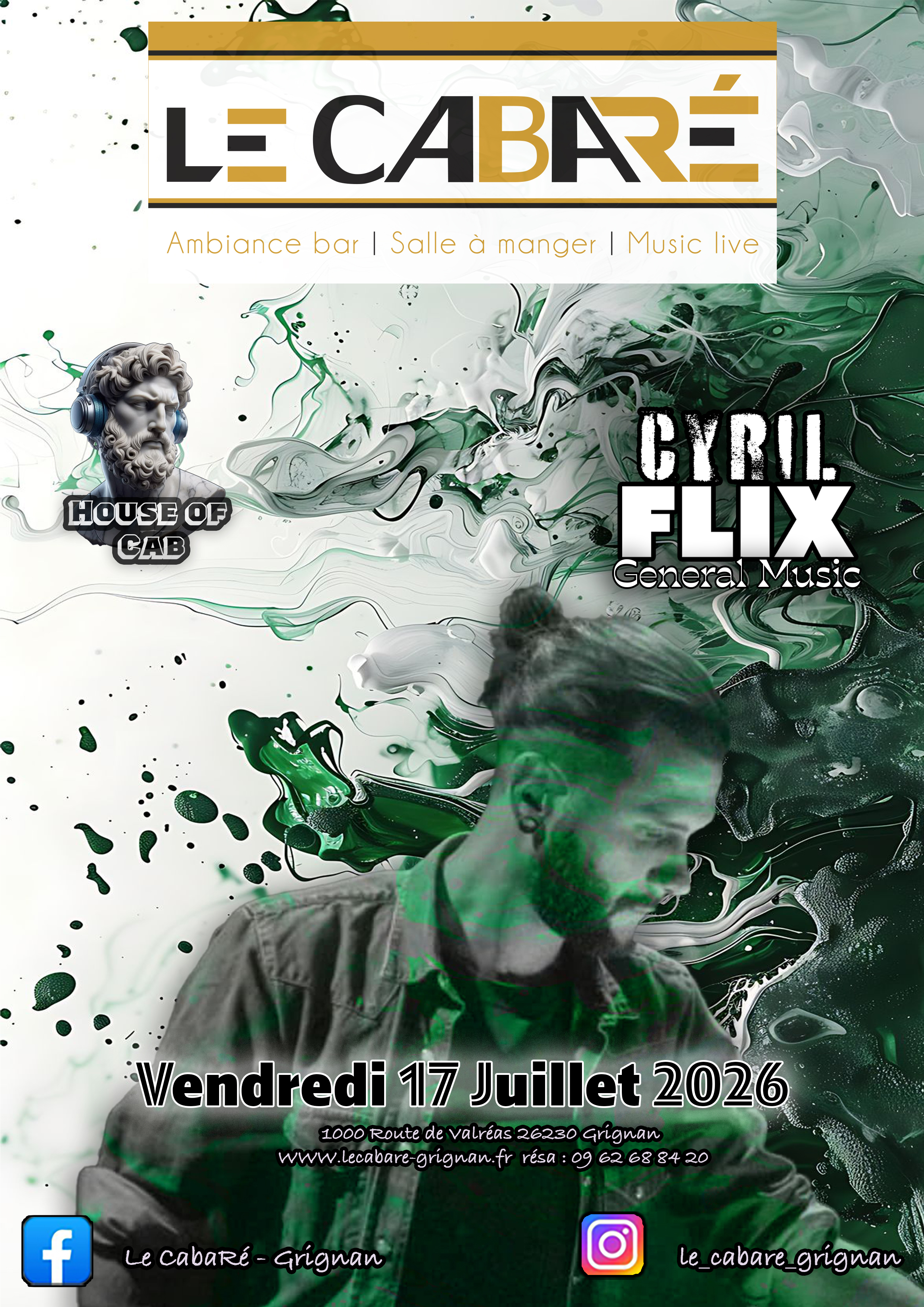 House Of Cab — Cyril Flix — Vendredi 17 juillet