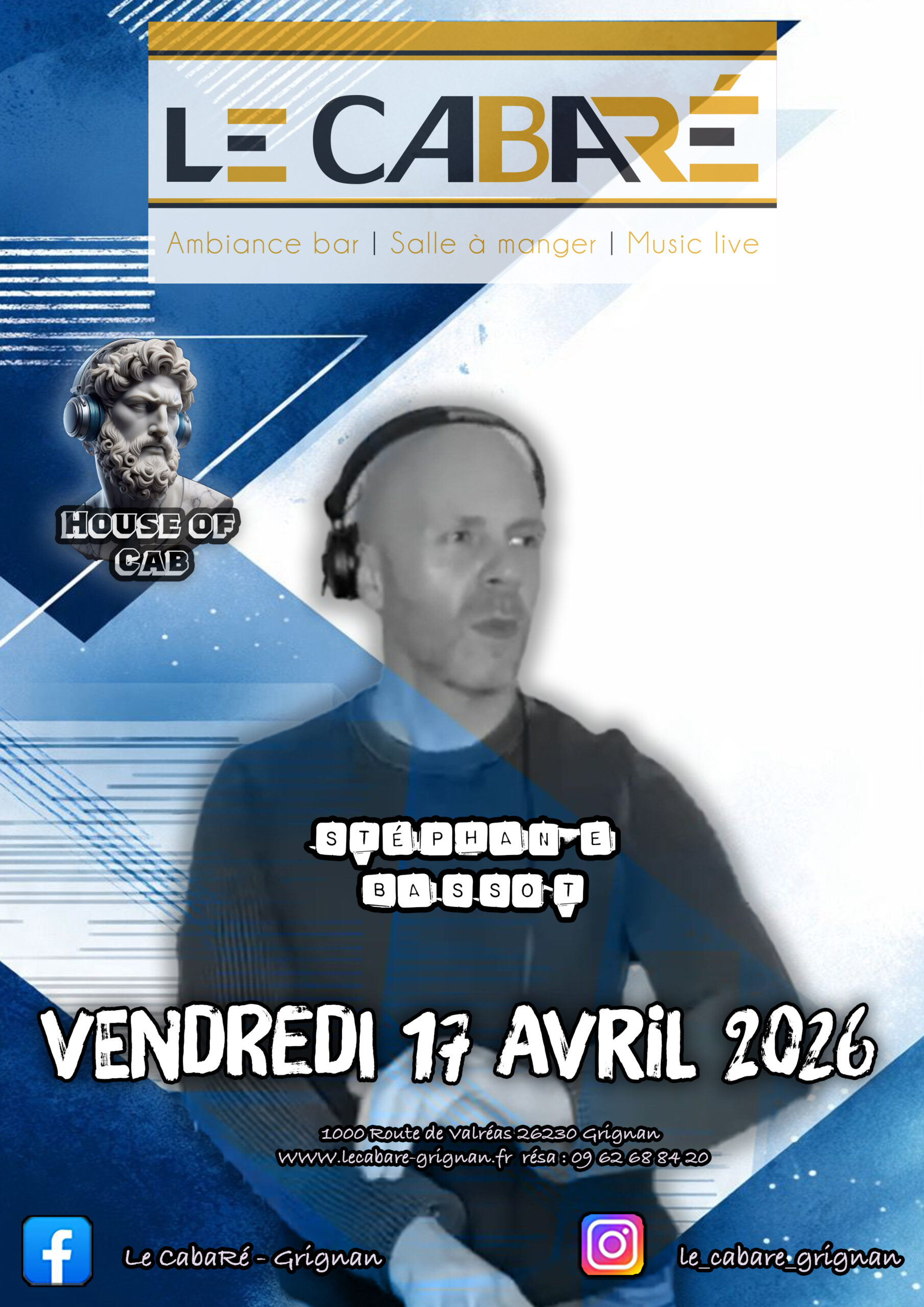 House Of Cab — Stéphane Bassot — Vendredi 17 avril