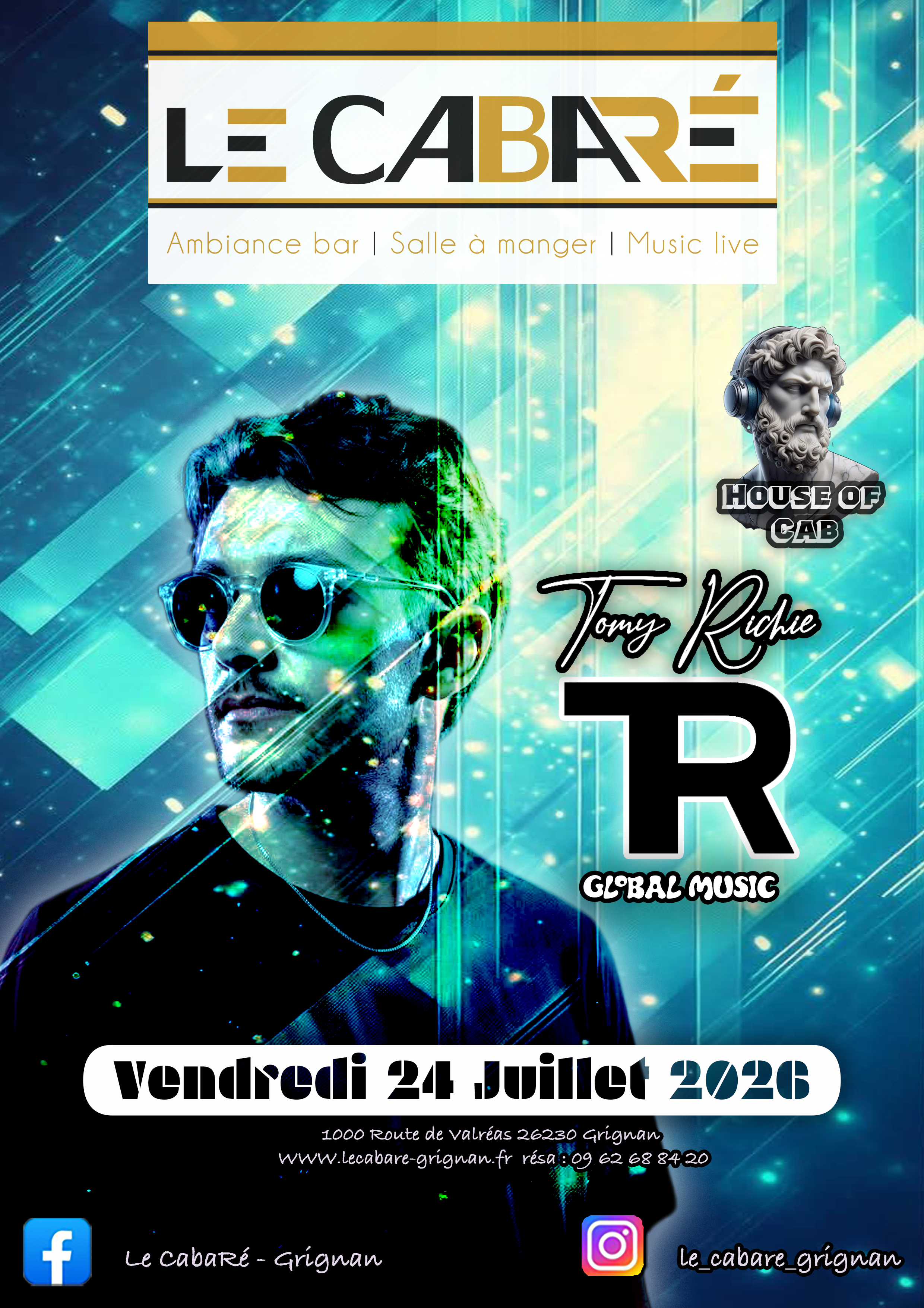 House Of Cab — Tomy Richie — Vendredi 24 juillet
