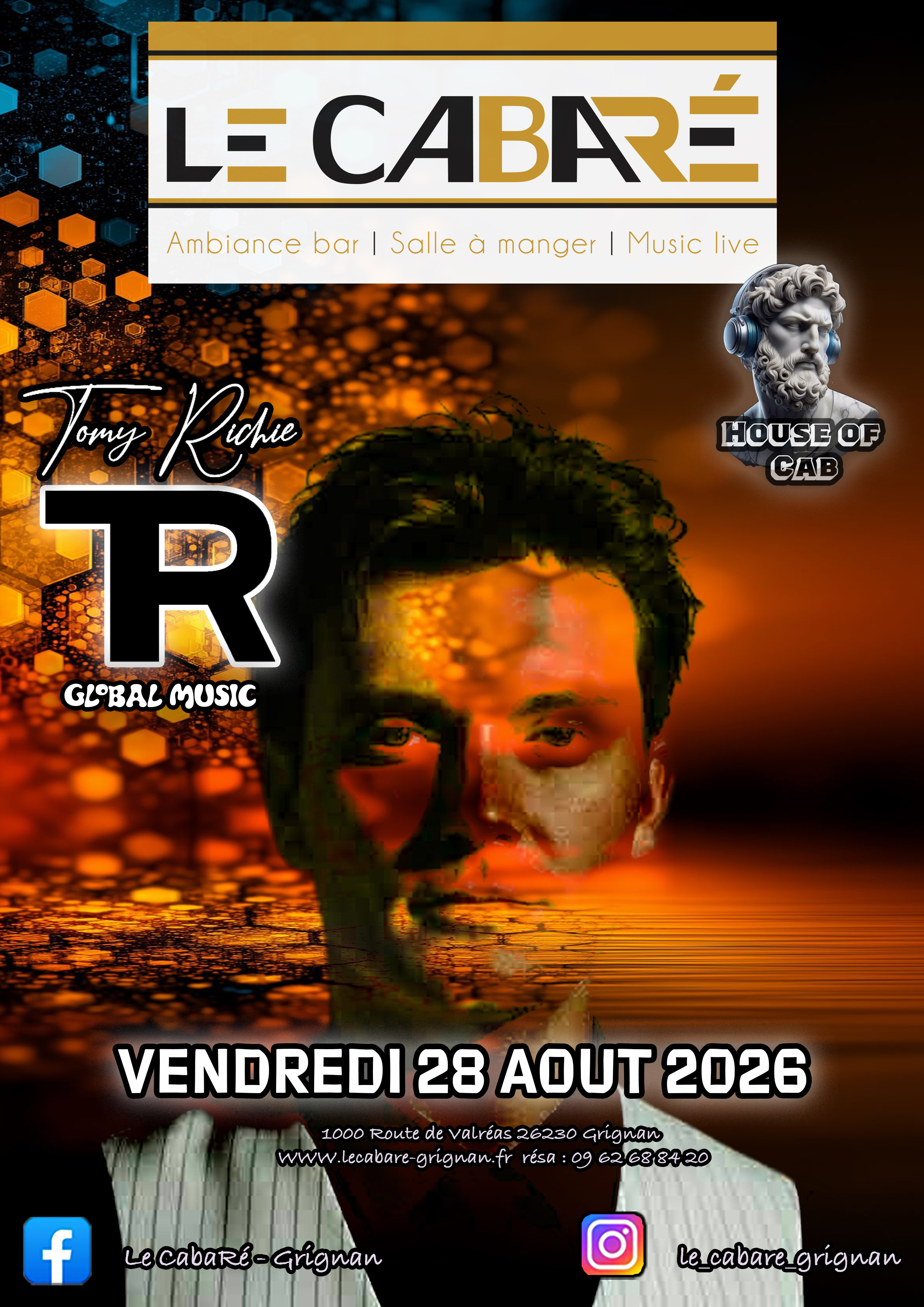 House Of Cab — Tomy Richie — Vendredi 28 août